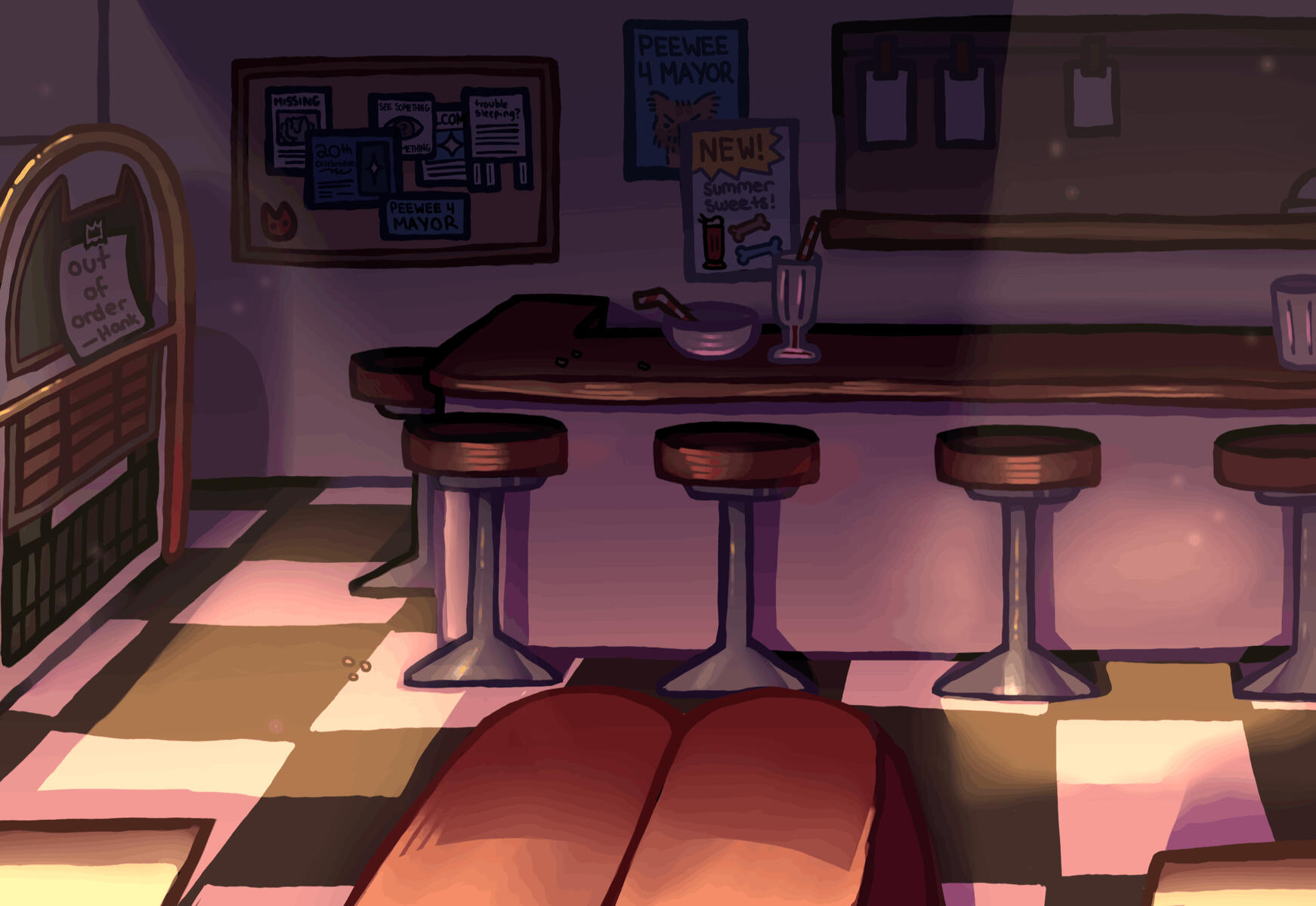 "Hank's Hammed Burgers" Environment Design