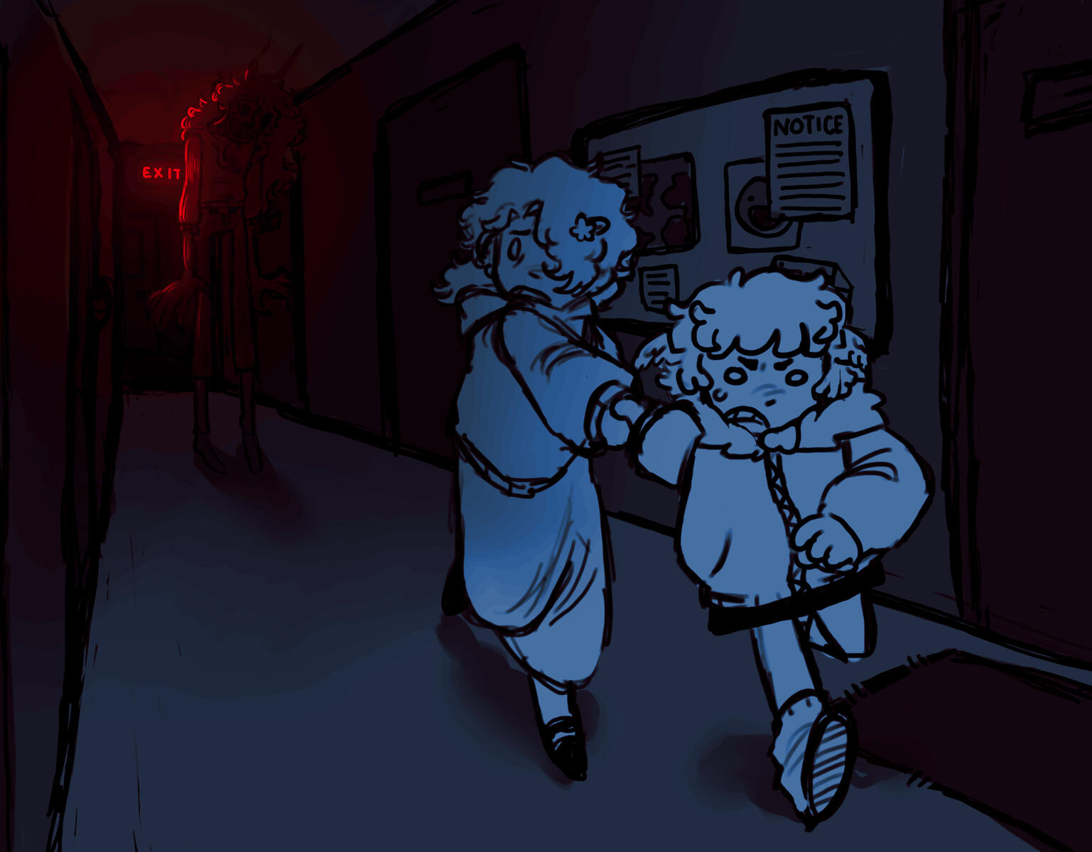 Leah, Lily, and Kami Concept Art